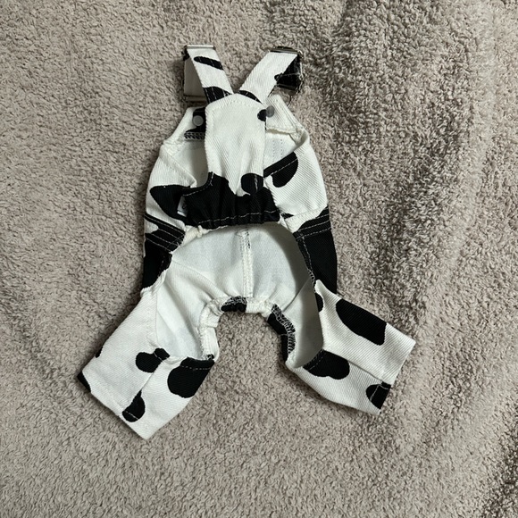 Dog Cow Print Overalls Puppy Chihuahua XS - Picture 3 of 8